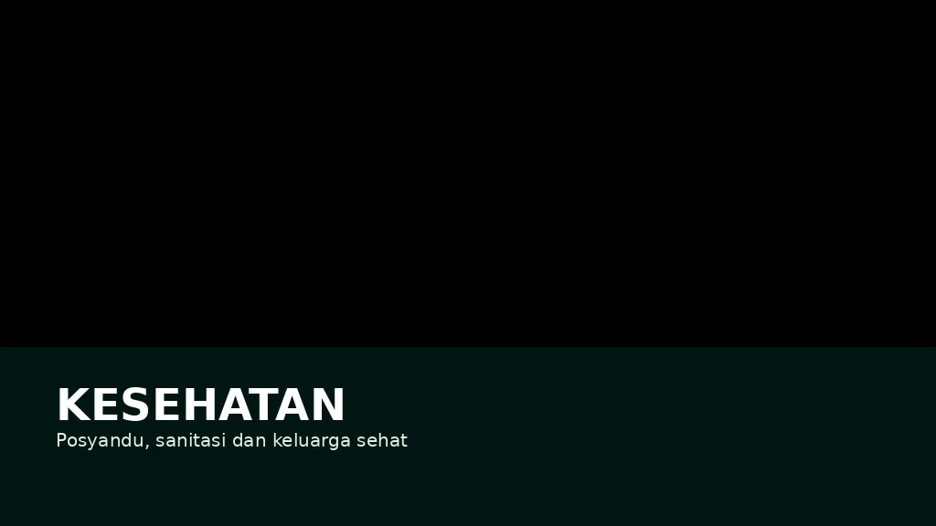 Ilustrasi Kesehatan & layanan dasar Desa Merawang
