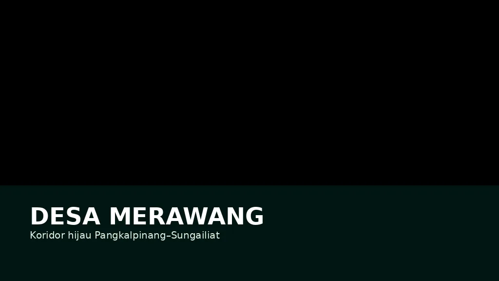 Ilustrasi orisinal dusun Desa Merawang