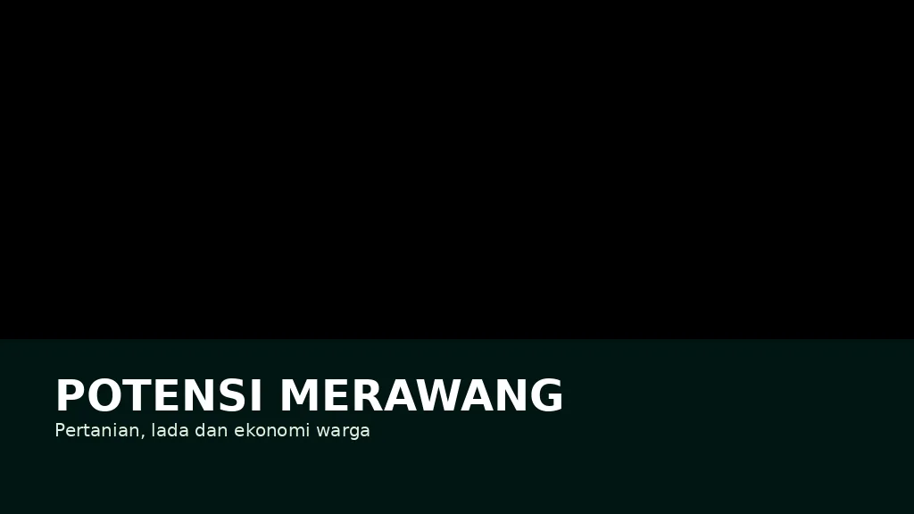 Ilustrasi Pasar rakyat & perdagangan Desa Merawang